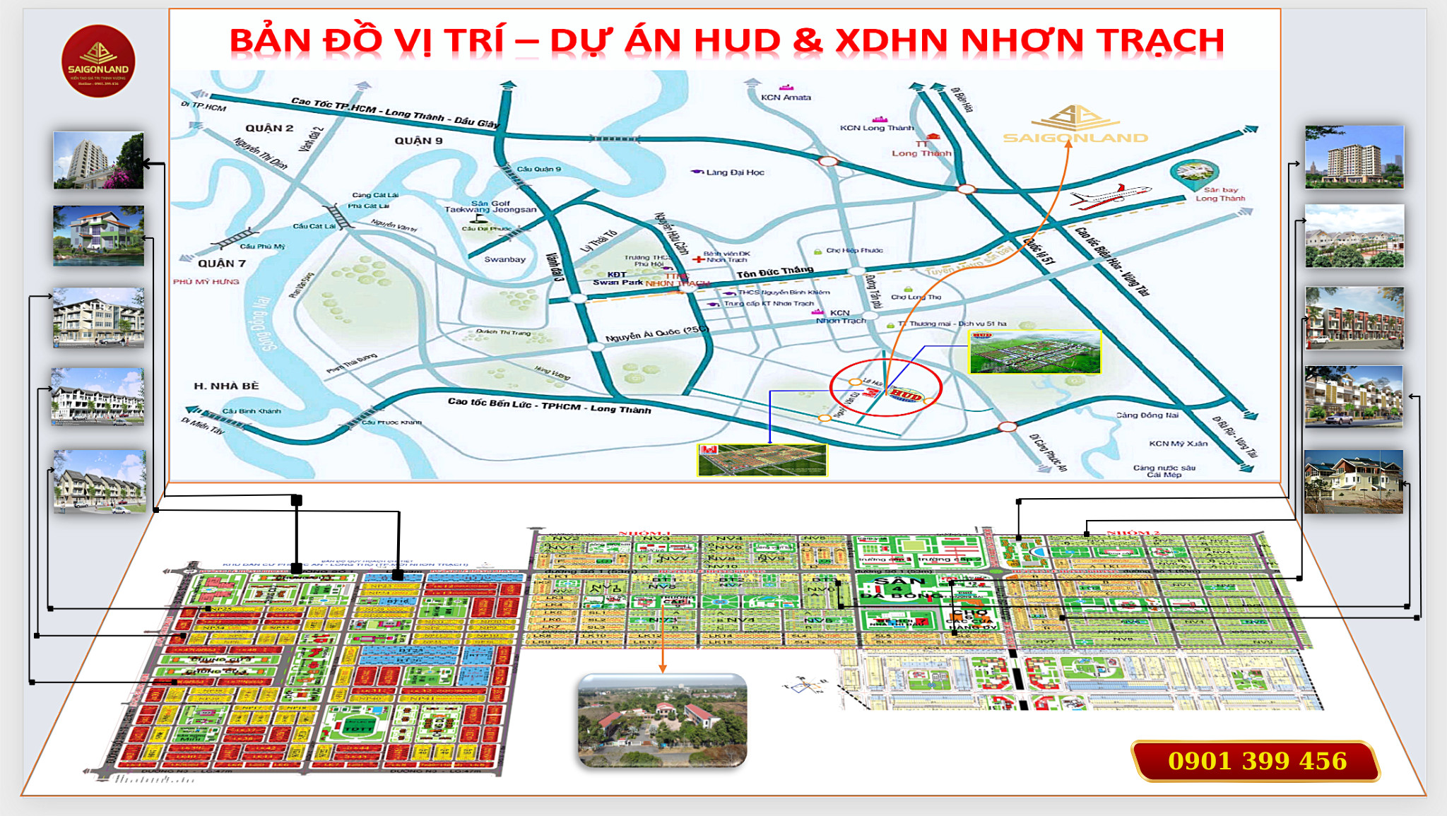Cty Saigonland Nhơn Trạch - Mua bán đất Nhơn Trạch - Dự án Hud Nhơn Trạch Đồng Nai. - Ảnh chính