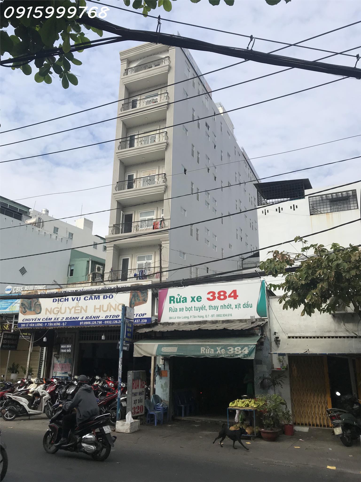 Tòa nhà 8 tầng ngay Lotte Mart mặt tiền ngã 4 Lê Văn Lương, Nguyễn Thị Thập, có 53 phòng, giá 48tỷ8 - Ảnh chính