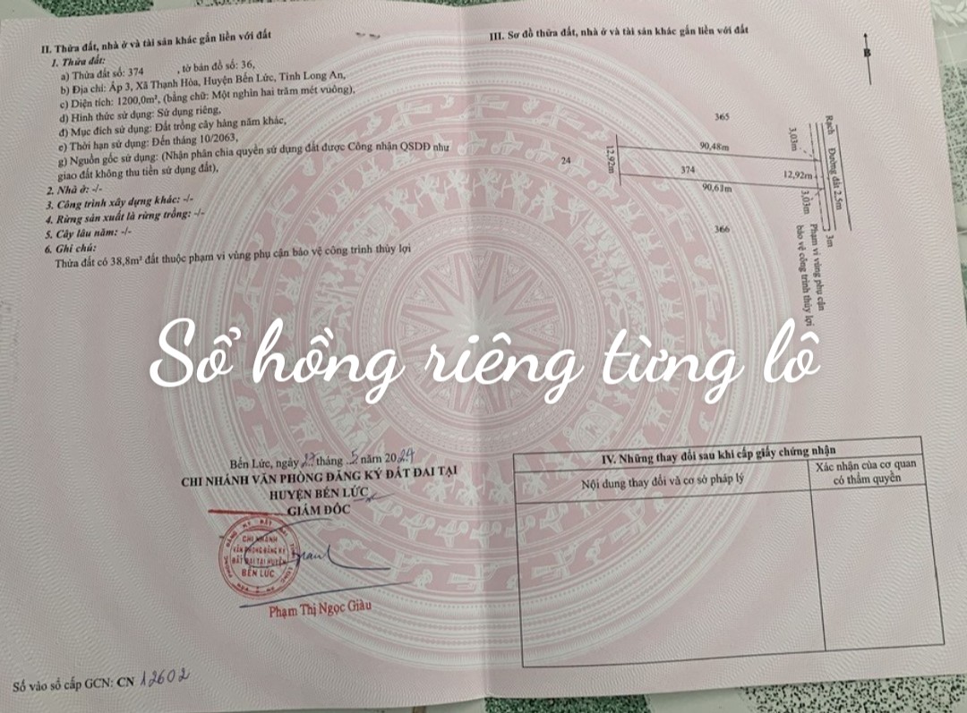 Quá Hót! 1200m2 đất vườn Long An, hỗ trợ chuyển full thổ, sổ riêng, 850tr/1000m 0772561828 - Ảnh 6