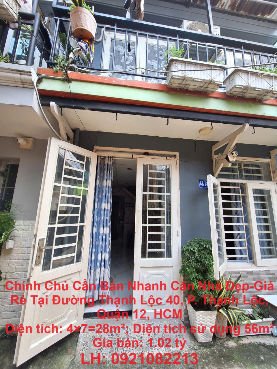 Chính Chủ Cần Bán Nhanh Căn Nhà Đẹp-Giá Rẻ Tại Đường Thạnh Lộc 40, P. Thạnh Lộc, Quận 12, HCM - Ảnh chính