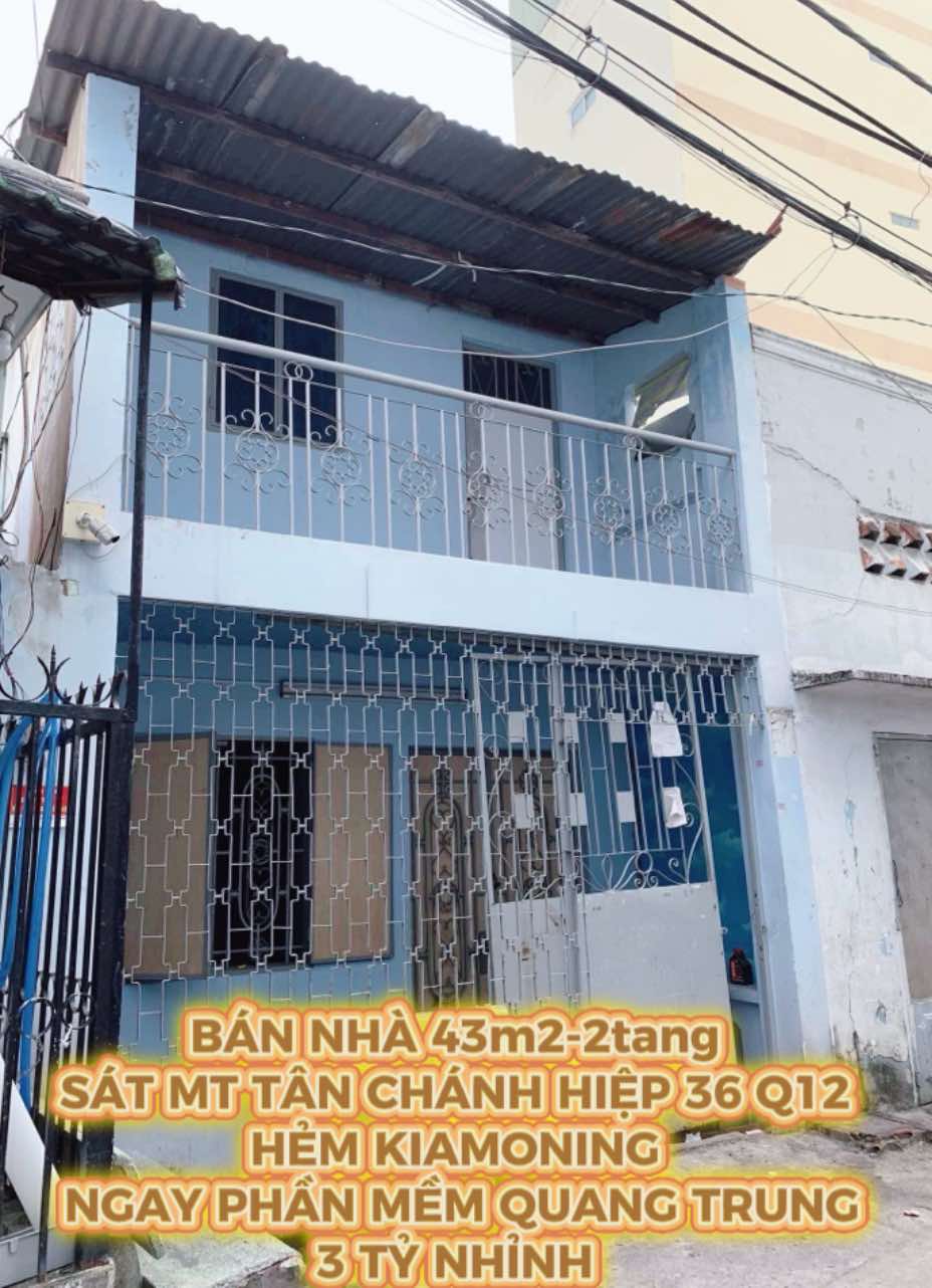 Bán nhà 43m2-2tang sát mt Tân Chánh Hiệp 36 Q12 , hẻm kiamoning, ngay PMQT , 3 tỷ nhỉnh 0932030061 - Ảnh 2