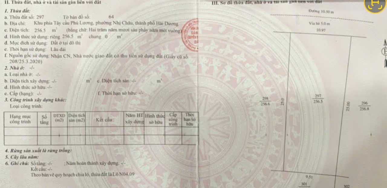 Cần bán đất khu phía Tây cầu Phú Lương, Phường Nhị Châu, TP Hải Dương. - Ảnh 3