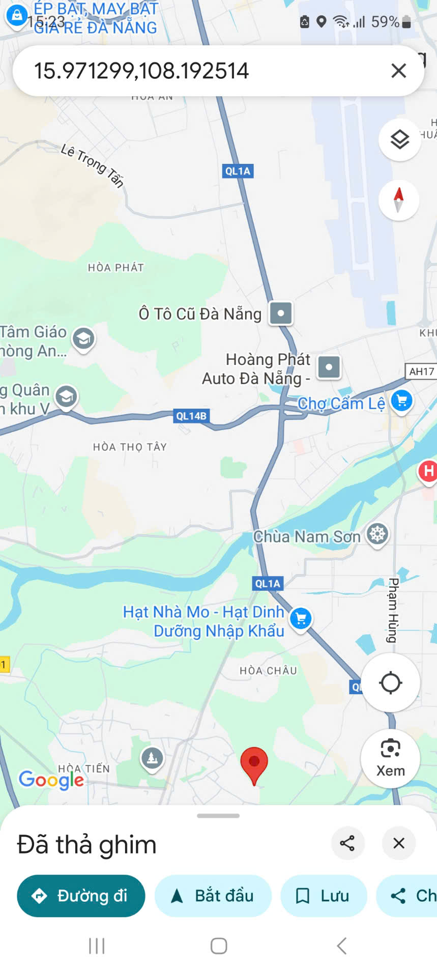 Bán đất Hoà Vang, Đà Nẵng. DT 95m2 thổ cư, sẵn SHR, chỉ 845 triệu. Lh:0798869855 - Ảnh 1