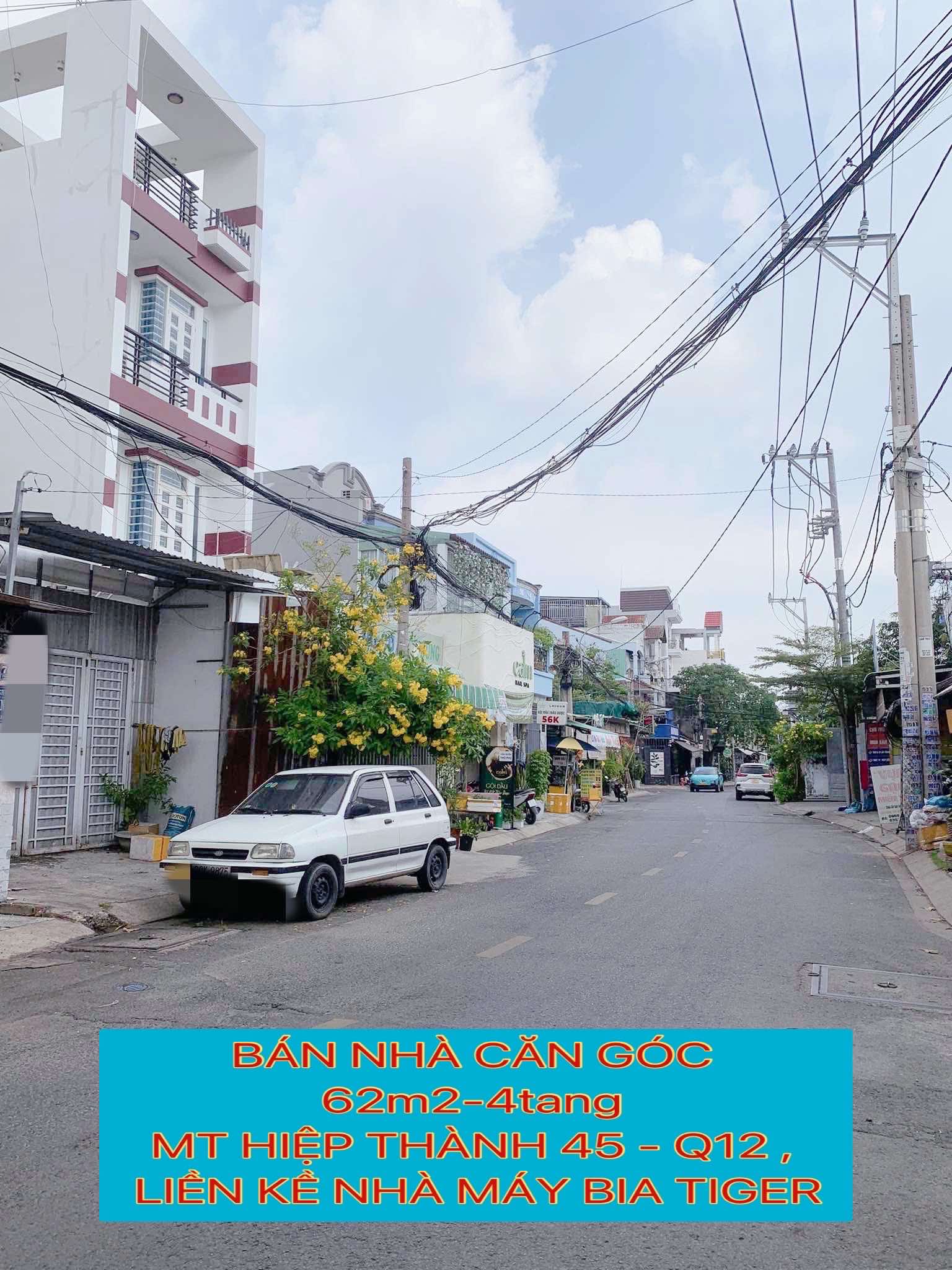 Bán nhà căn góc 62m2-4tang mt Hiệp Thành 45 Q12 ,liền kề nhà máy bia Tiger - 5 tỷ nhỉnh 0932030061 - Ảnh 1