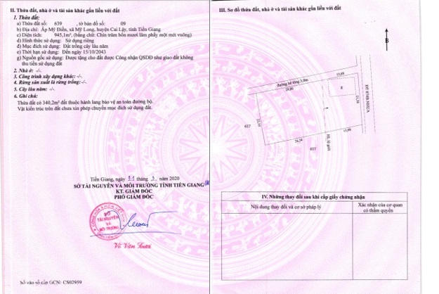 Chính chủ cần bán nhanh lô đất đẹp tại đường 874, Mỹ Điền, Mỹ Long, Cai Lậy, Tiền Giang  0989328710 - Ảnh 2