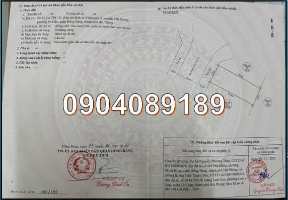 ⭐Chính chủ bán nhanh lô đất tại khu TĐC Vinhome Cầu Bính, Hồng Bàng, Hải Phòng, 58tr/m2; 0904089189 - Ảnh chính