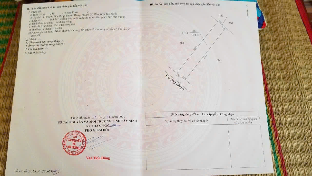 BÁN 168M2 THỔ CƯ CHÍNH CHỦ GẦN CỔNG CHÍNH KCN PHƯỚC ĐÔNG, CHỈ 990TR. LH:0354200392. - Ảnh 2