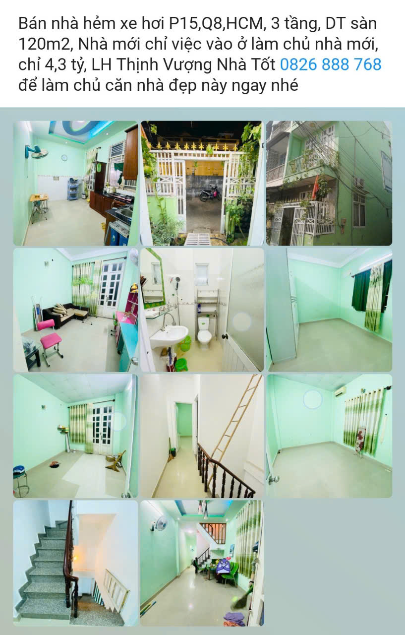 BÁN NHÀ QUẬN 8 HCM, DIỆN TÍCH ĐA DẠNG, VỊ TRÍ ĐẸP, GIÁ CHỈ 5.5 TỶ QUAY ĐẦU. LH:0826888768. - Ảnh 2