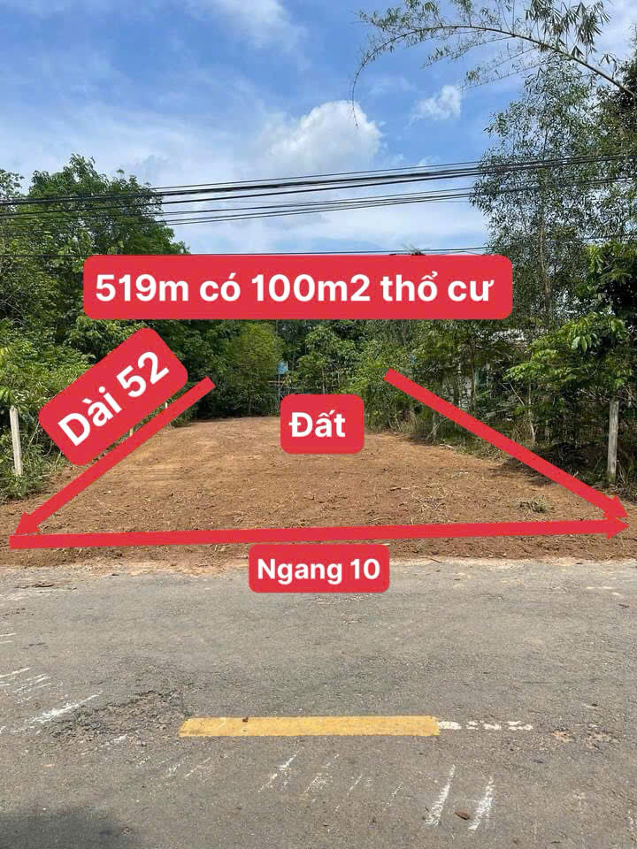 Đất mặt nhựa lớn 32m tp Bến cát DT518'9m2 <br>ODT - đất sát sông sài gòn. - Ảnh chính