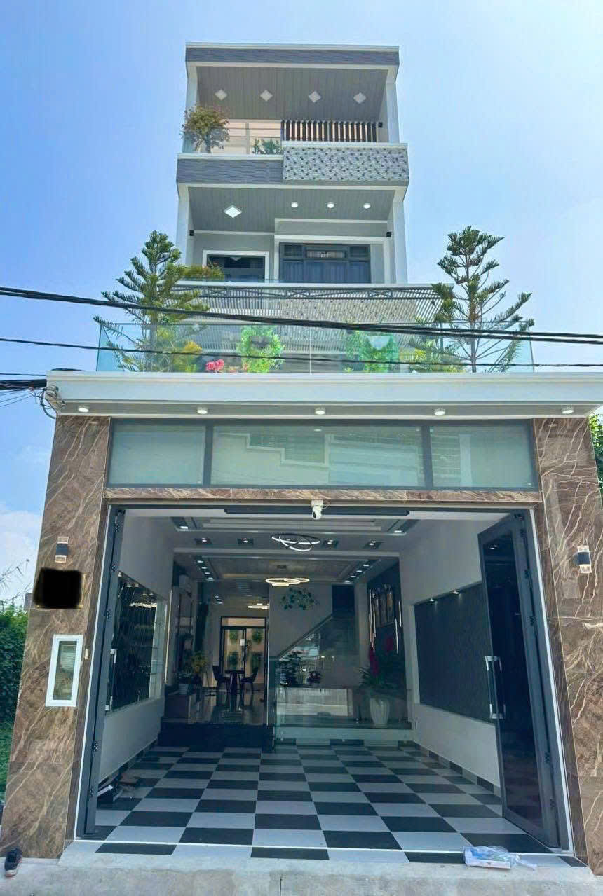 BÁN NHÀ HUỲNH TẤN PHÁT, NHÀ BÈ, 113M2 CÔNG NHẬN ĐỦ - 4 TẦNG FULL NỘI THẤT ĐẸP. LH:0966430901. - Ảnh chính