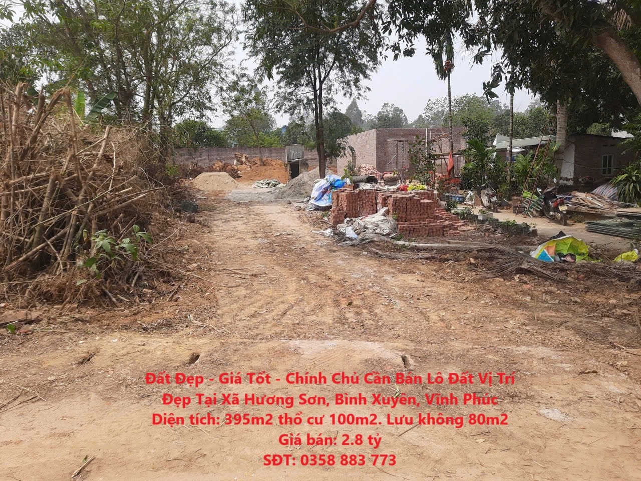Đất Đẹp - Giá Tốt - Chính Chủ Cần Bán Lô Đất Vị Trí Đẹp Tại Xã Hương Sơn, Bình Xuyên, Vĩnh Phúc - Ảnh chính