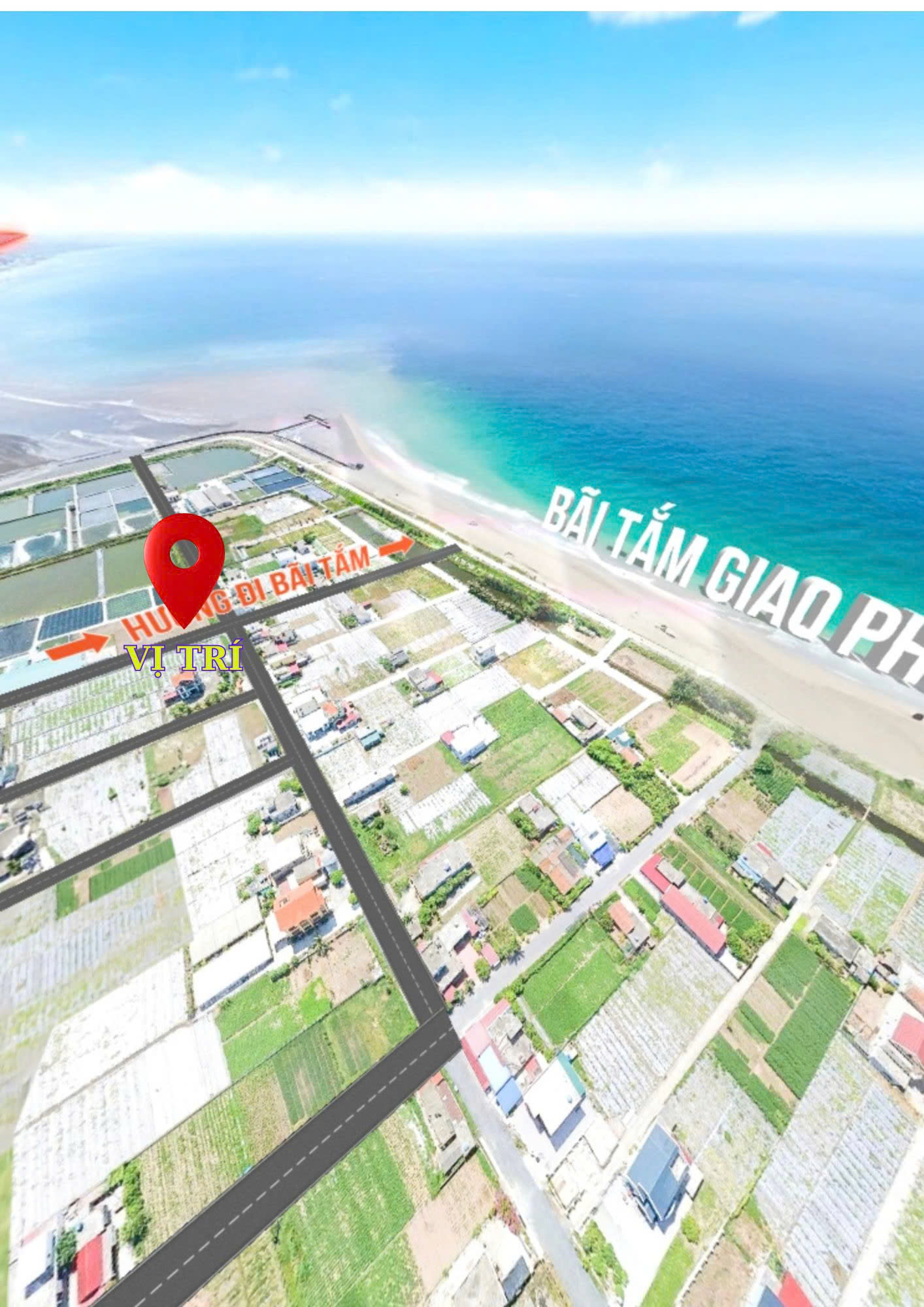 bán lô đất trục vuông góc với biển giao phong 84m2 giá 1.x tỷ - Ảnh 2