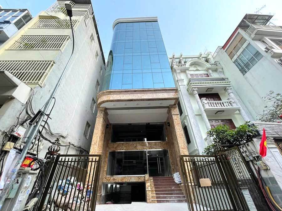 Cho Thuê Tòa Văn Phòng 9 Tầng Xây Mới MP Trung Liệt, Vị Trí Lô Góc,DT 267m2. Giá 290 Tr/th - Ảnh chính