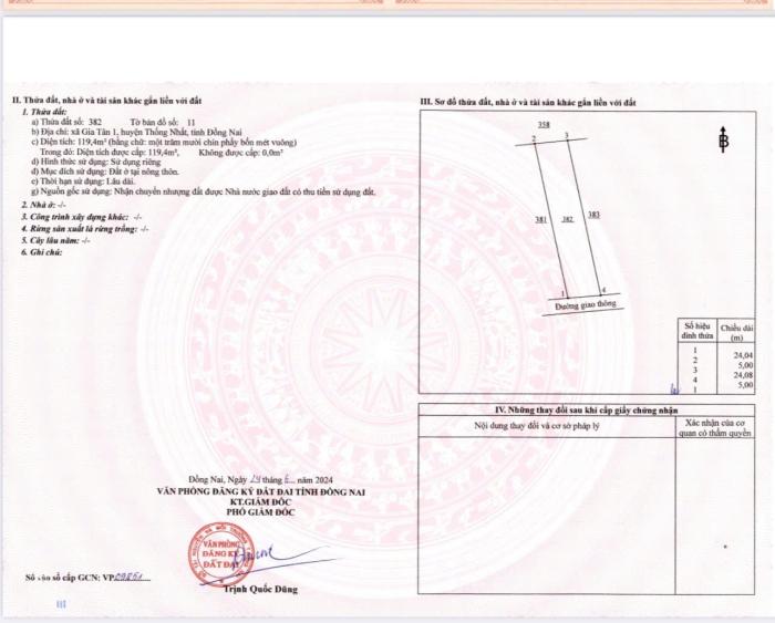 Bán đất nền vị trí đẹp, giá tốt tại Xã Gia Tân 1, Thống Nhất, Đồng Nai - Ảnh 2