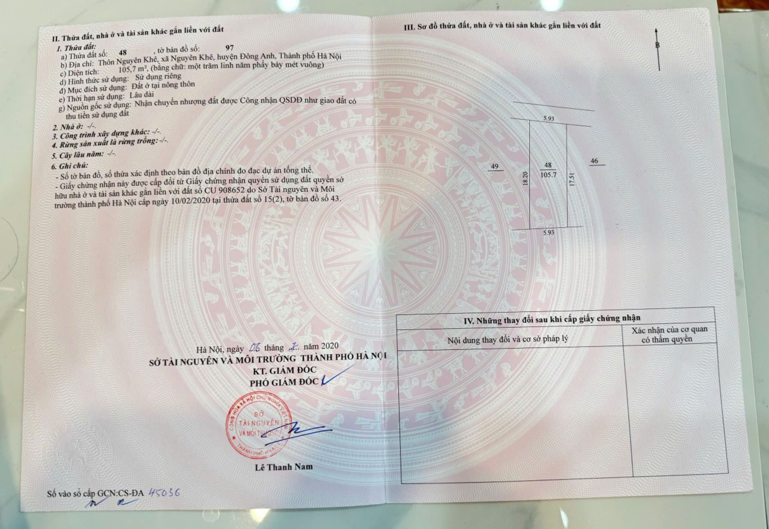 SIÊU PHẨM 105,7M NGUYÊN KHÊ GIÁ CỰC RẺ - Ảnh chính