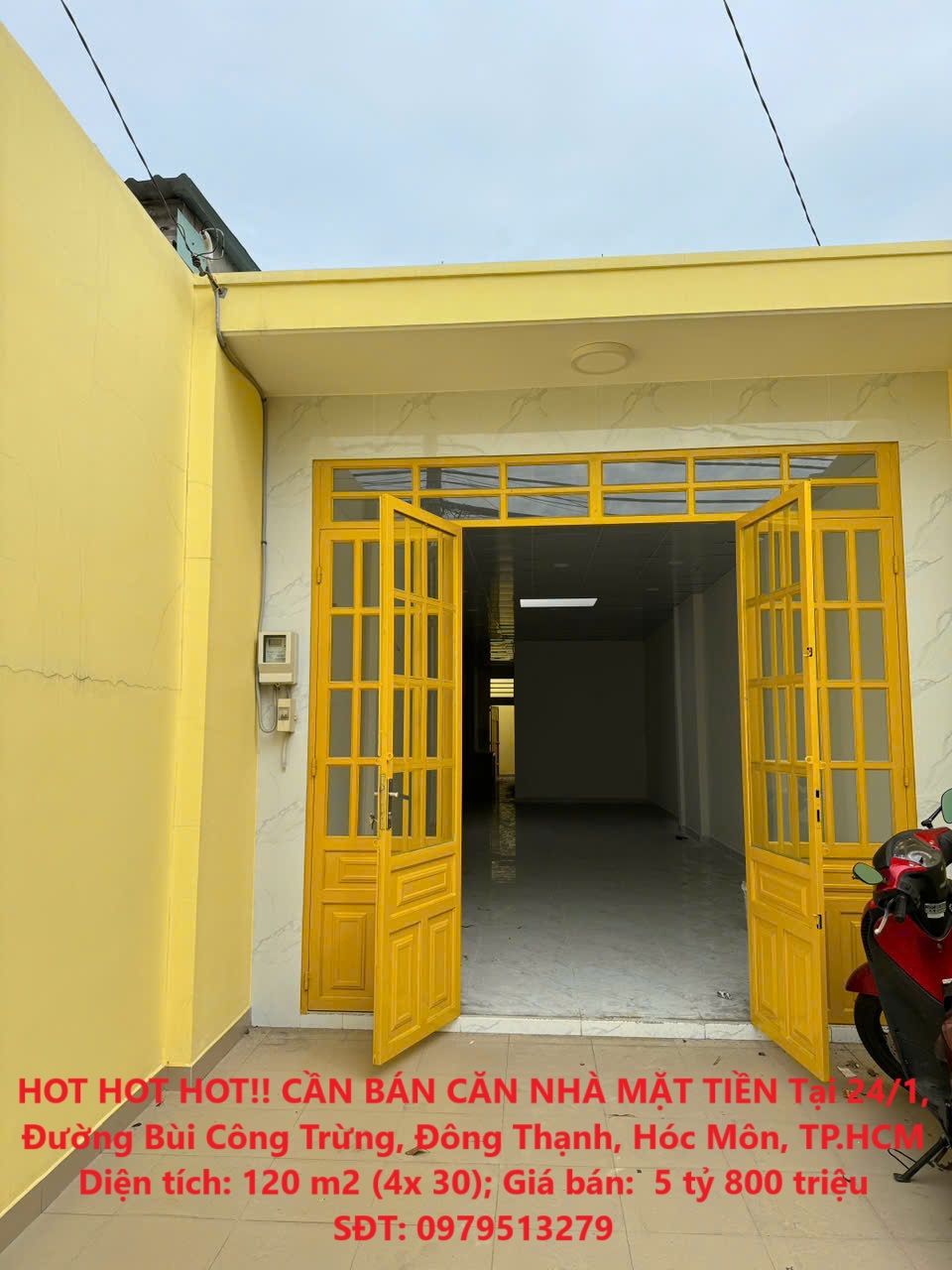 HOT HOT HOT!! CẦN BÁN CĂN NHÀ MẶT TIỀN Tại 24/1, Đường Bùi Công Trừng, Đông Thạnh, Hóc Môn, TP.HCM - Ảnh chính