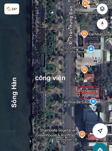 Bán Lô Đất 293m2 Trần Hưng Đạo, Đà Nẵng: View Sông Hàn, Gần Pháo Hoa, Giá Tốt! - Ảnh chính