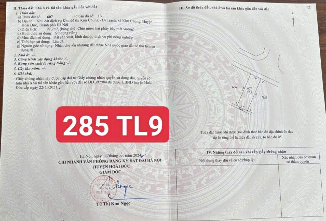 ĐẤT DỊCH VỤ TL9 LAI XÁ KIM CHUNG HOÀI ĐỨC - Ảnh 3