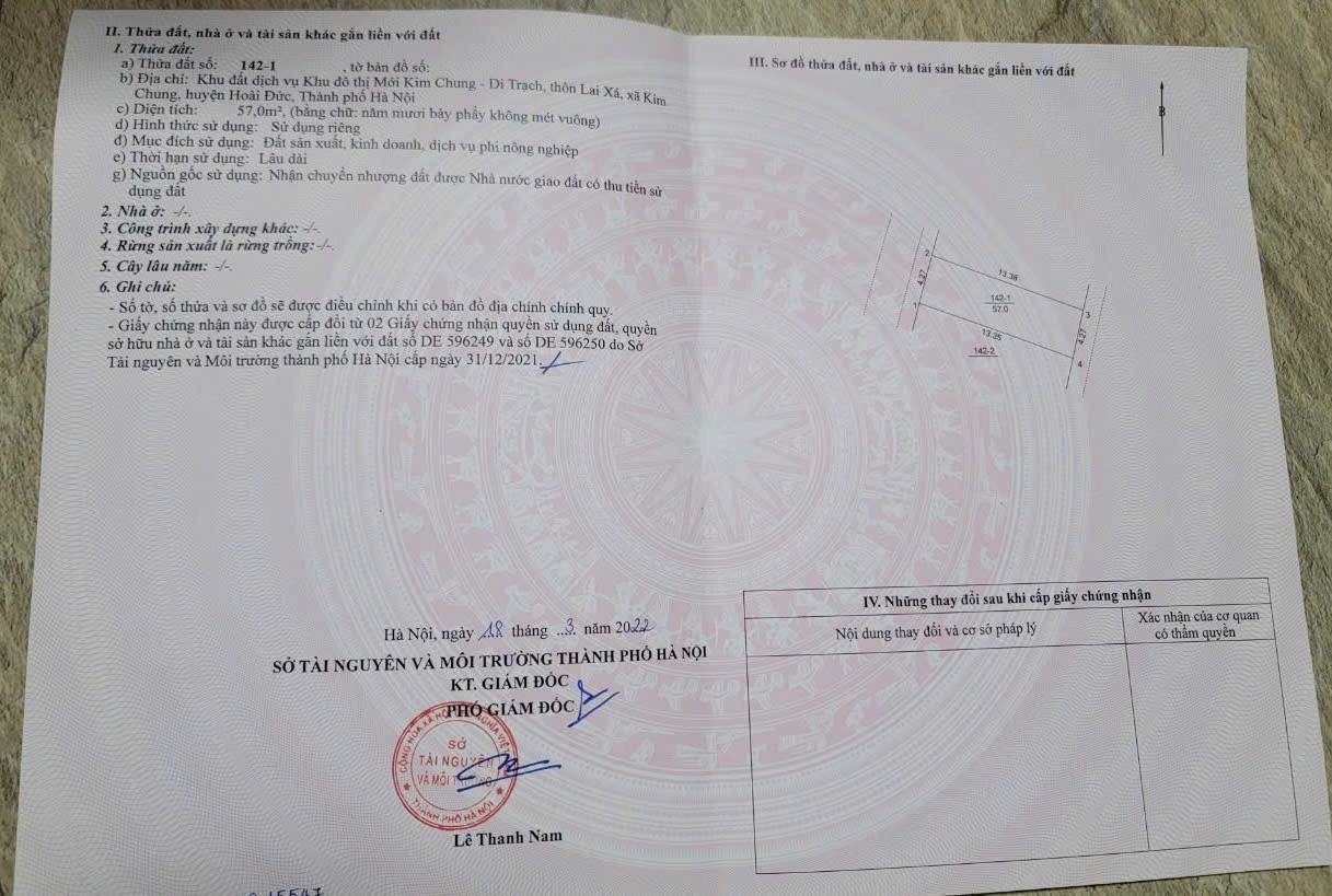 ĐẤT DỊCH VỤ TL9 LAI XÁ KIM CHUNG HOÀI ĐỨC - Ảnh chính