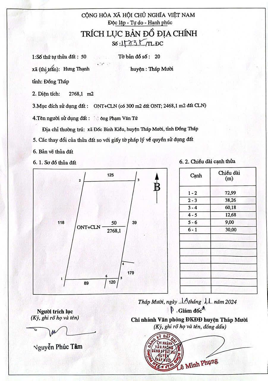 Cơ Hội Dành Cho Nhà Đầu Tư Đất Chính Chủ Đường DT 844, Hưng Thạnh, Tháp Mười, Đồng Tháp - Ảnh 1