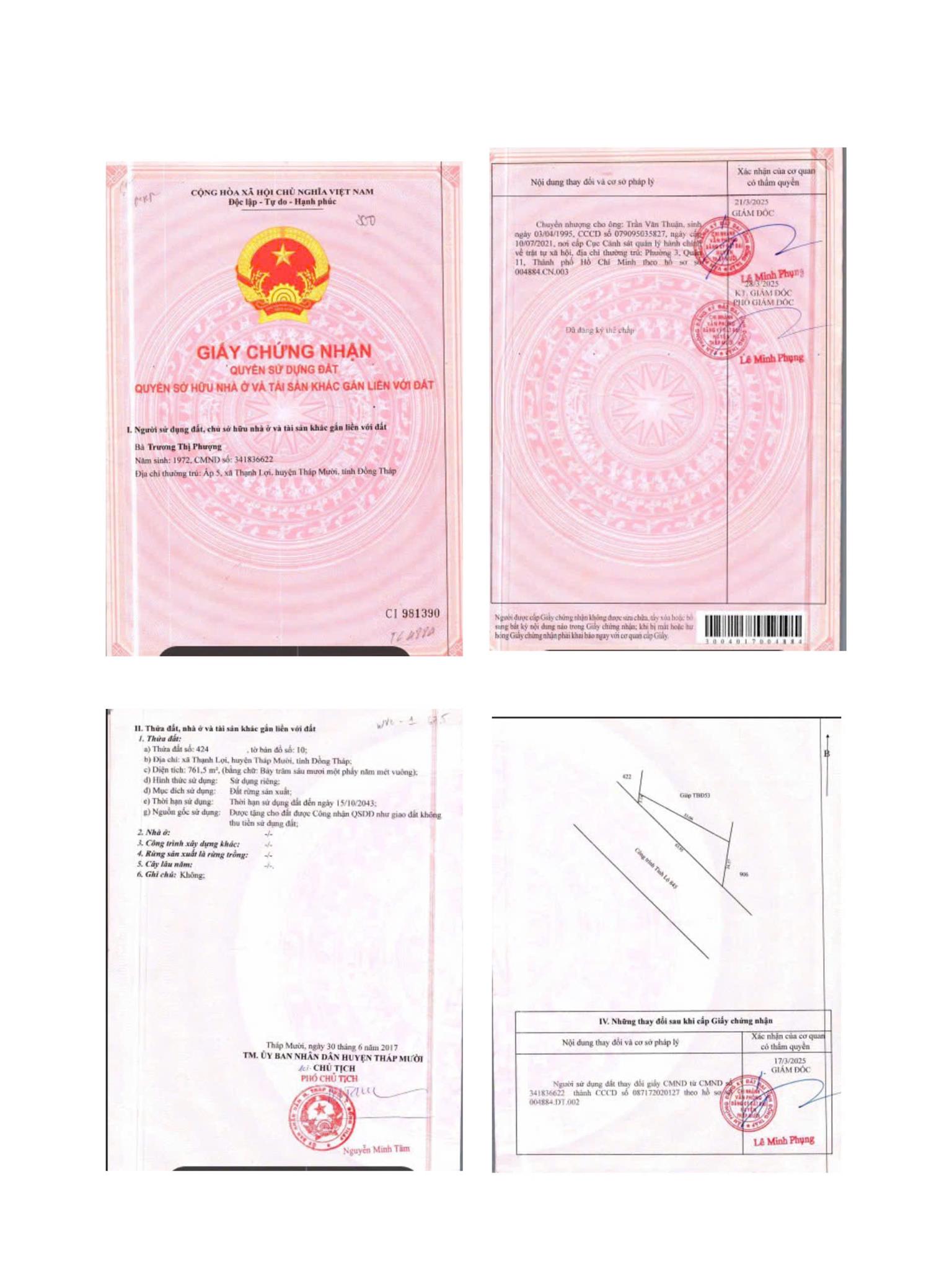 ĐẤT ĐẸP - GIÁ TỐT - Vị Trí Đường DT 845, Thạnh Lợi, Tháp Mười, Đồng Tháp - Ảnh 4