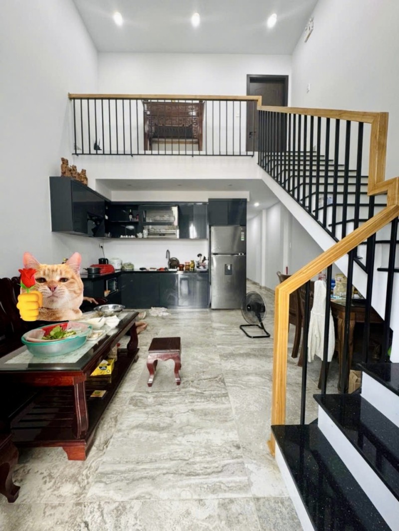 ♥ Mặt Tiền đường 7.5m Tôn Đản, 81m2, mê lửng mới xịn, móng 3 tầng, 3.xx tỵ - Ảnh chính
