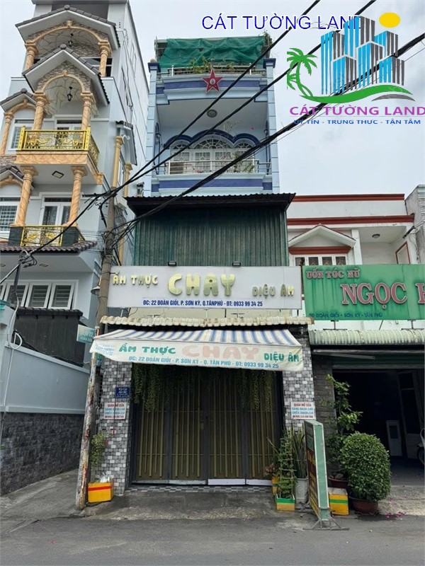 Mặt Tiền Đoàn Giỏi, Đối diện AEON Tân Phú. Nhà 4x20m, 4 Tầng, chỉ 9.9 tỷ - Ảnh 1