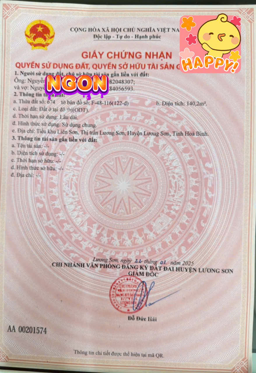 ĐẤT ĐẸP - GIÁ TỐT - Vị Trí Đắc Địa Tại TT Lương Sơn, Huyện Lương Sơn, Hoà Bình - Ảnh 2