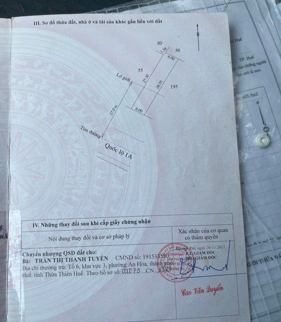 NHÀ ĐẸP - GIÁ TỐT -CẦN BÁN CĂN NHÀ TẠI 116 Lý Nhân Tông, Hương Chữ, Hương Trà, TP. Huế, THỪA THIÊN - Ảnh 1