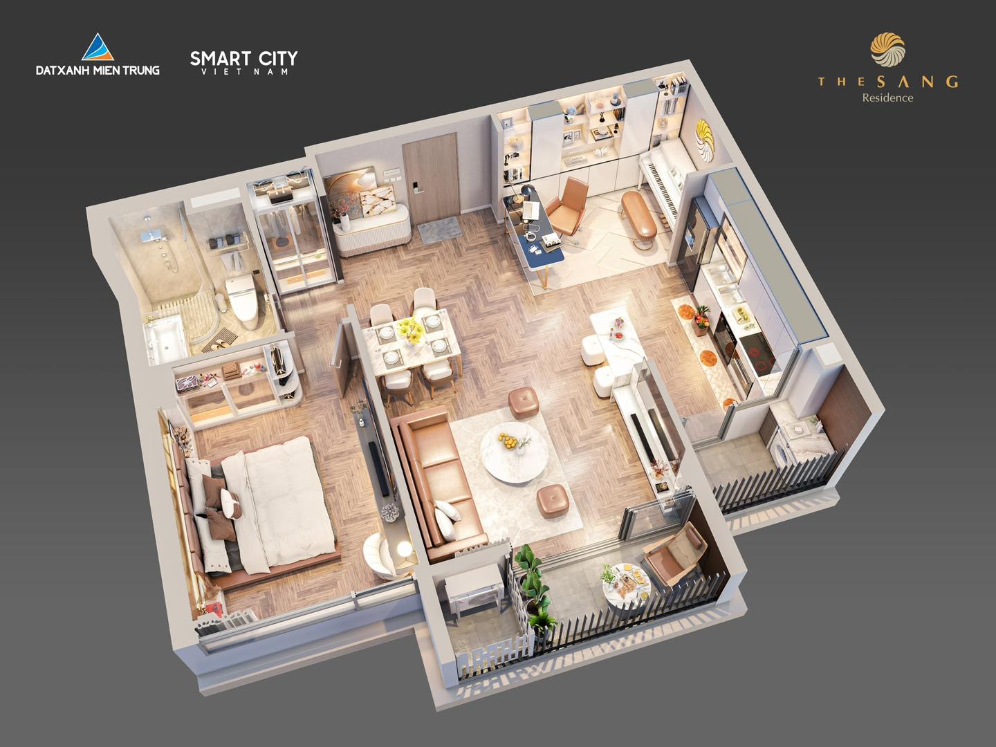 Cắt lỗ 800 triệu – Chỉ 3 tỷ x sở hữu căn 2PN 82.5m² – View sông trực diện pháo hoa DIFF - Ảnh 3