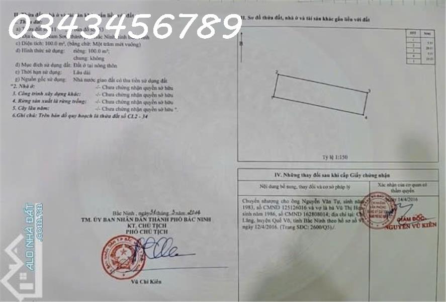 SIÊU HIẾM ! CC Em bán lô đất mặt tiền đường Sơn Đông (TL 278) ngã tư Đa Cấu, Nam Sơn, BN - Ảnh 2