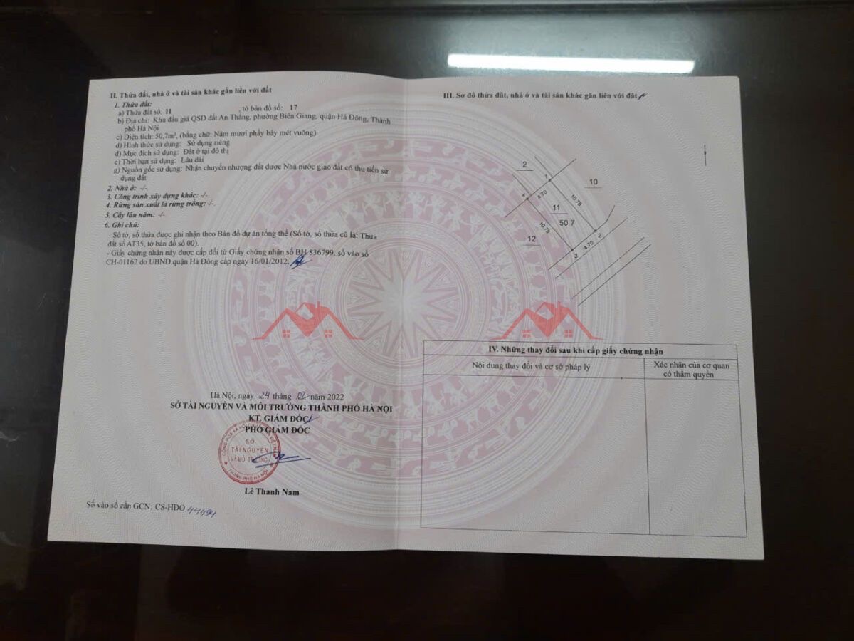 CHÍNH CHỦ BÁN LÔ ĐẤT ĐẤU GIÁ BIÊN GIANG-HÀ ĐÔNG-HÀ NỘI - Ảnh 3