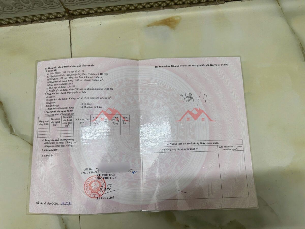 CHÍNH CHỦ BÁN LÔ ĐẤT 100M TẠI PHÚC LÂM-MỸ ĐỨC-HÀ NỘI - Ảnh 2