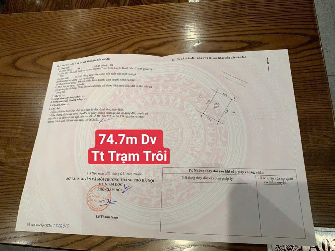ĐẤT DỊCH VỤ TT TRẠM TRÔI HOÀI ĐỨC HÀ NỘI, TIỆN KINH DOANH, CHO THUÊ - Ảnh 4