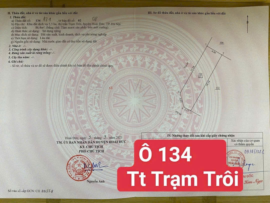 ĐẤT DỊCH VỤ TT TRẠM TRÔI HOÀI ĐỨC HÀ NỘI, TIỆN KINH DOANH, CHO THUÊ - Ảnh 3