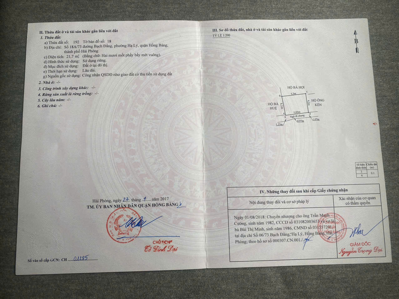 Chính chủ bán nhà 18/73 Bạch Đằng - Thượng Lý (Hạ Lý Cũ)- Hồng Bàng - Hải Phòng. - Ảnh 2