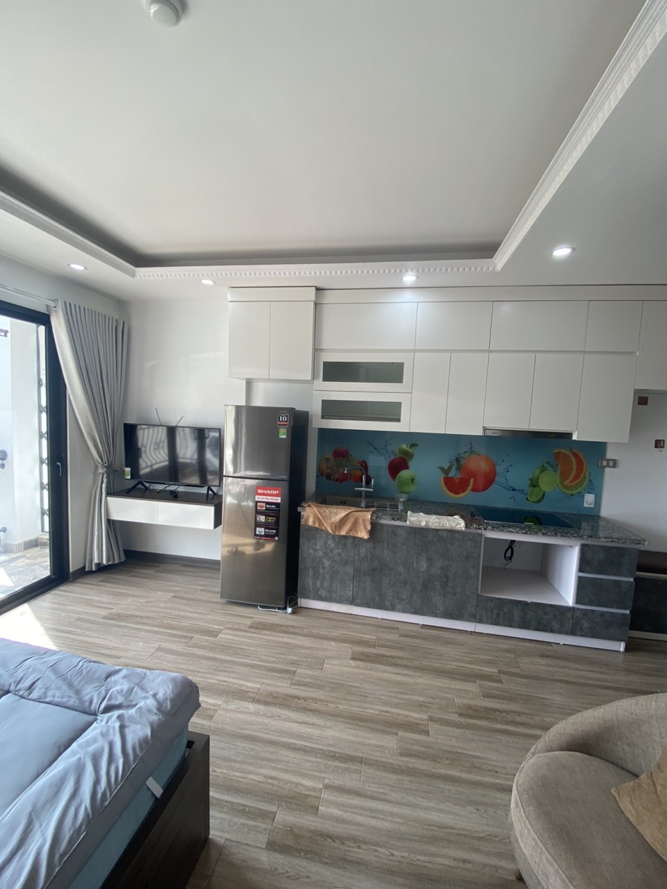 Cho thuê căn hộ tầng 5 studio Full đồ ở khu vực trung tâm Tây Hồ - Ba Đình - Lottel Mall. - Ảnh 3
