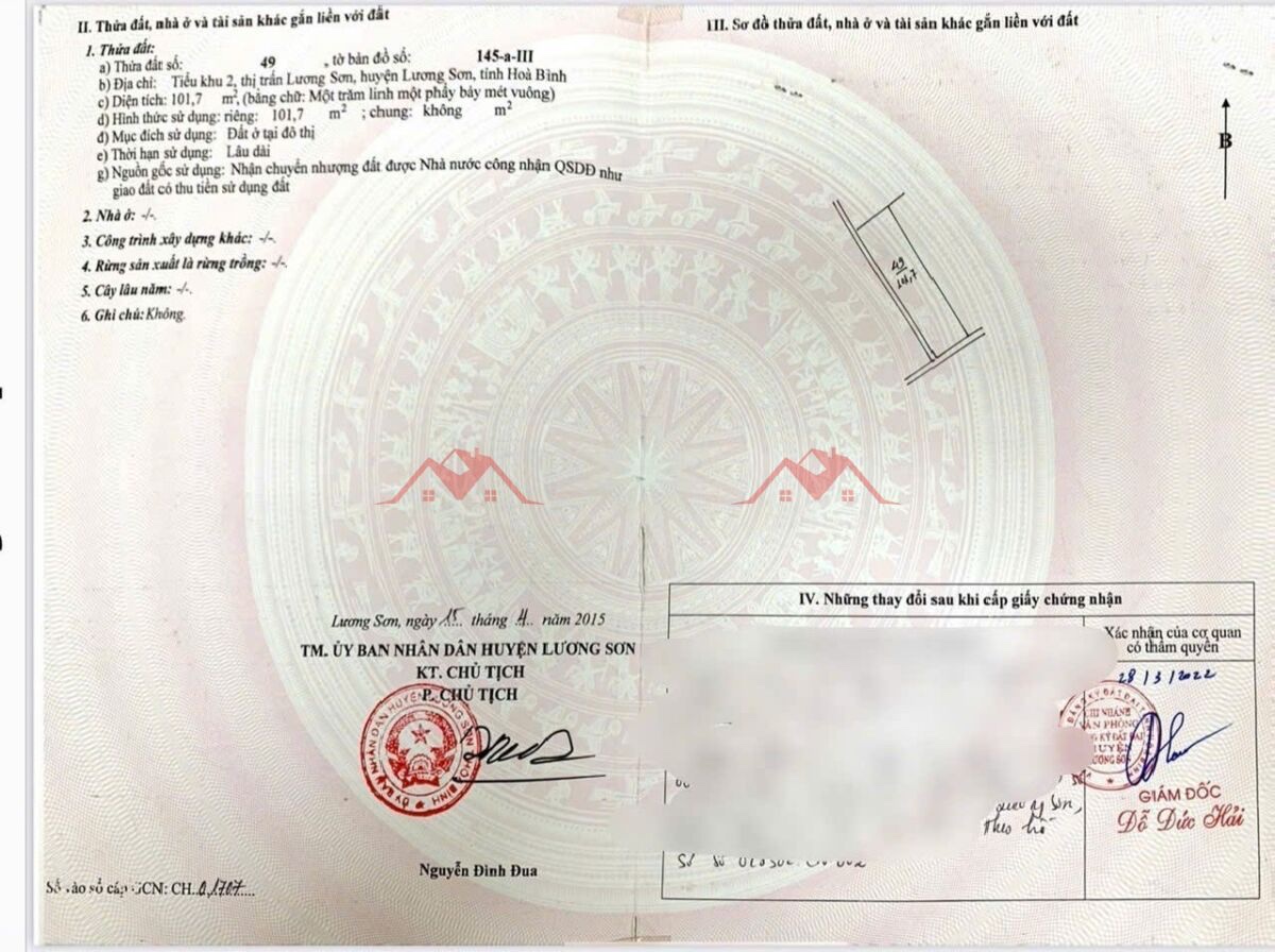 CHÍNH CHỦ BÁN LÔ ĐẤT 101,7M TẠI LƯƠNG SƠN-HÒA BÌNH - Ảnh 2