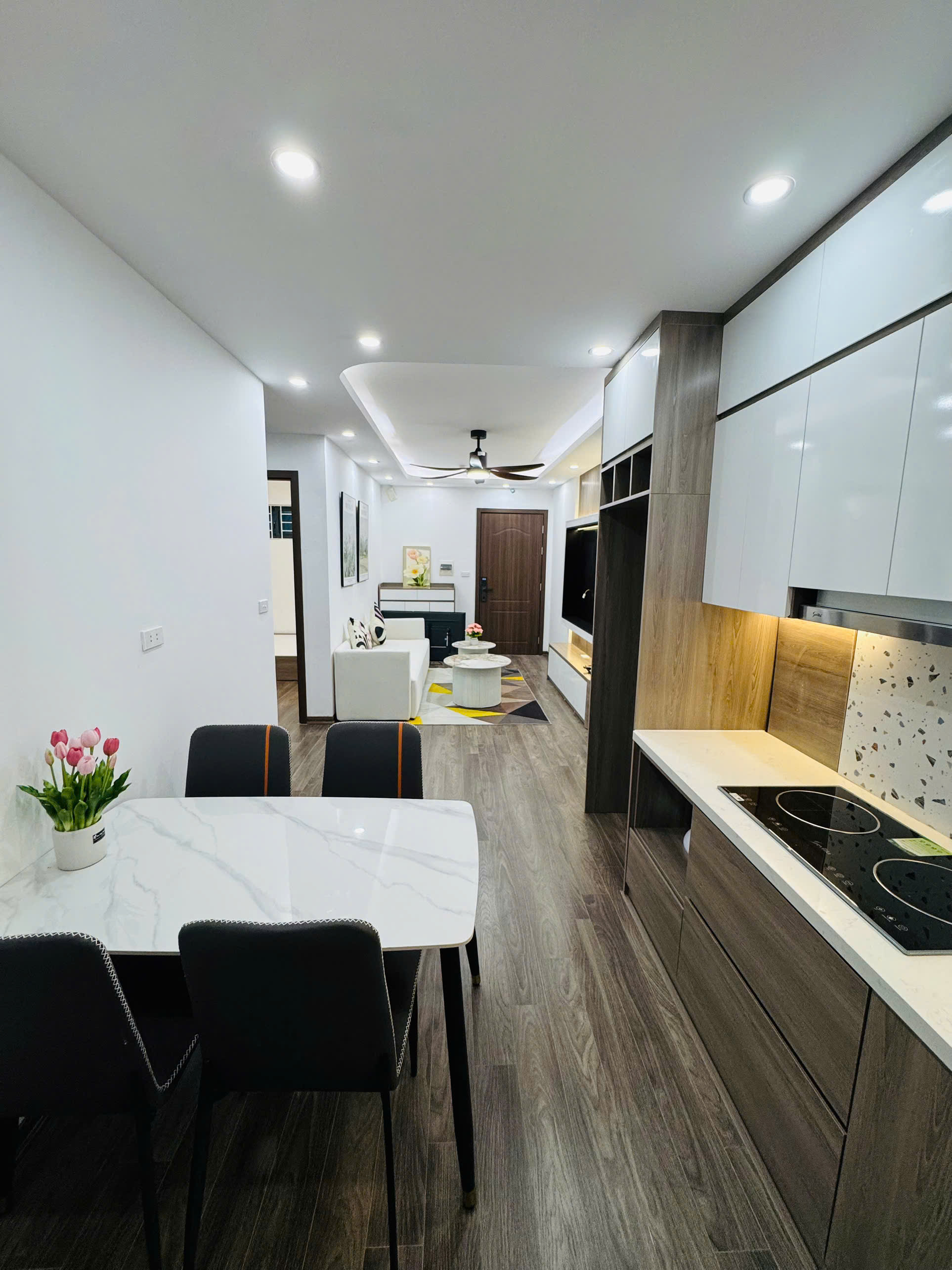 Căn hộ chung cư SỔ ĐỎ - VP5 Linh Đàm - Hoàng Mai dt 64m2 * 2 ngủ full nội thất mới - Giá 3.7x tỷ - Ảnh 2