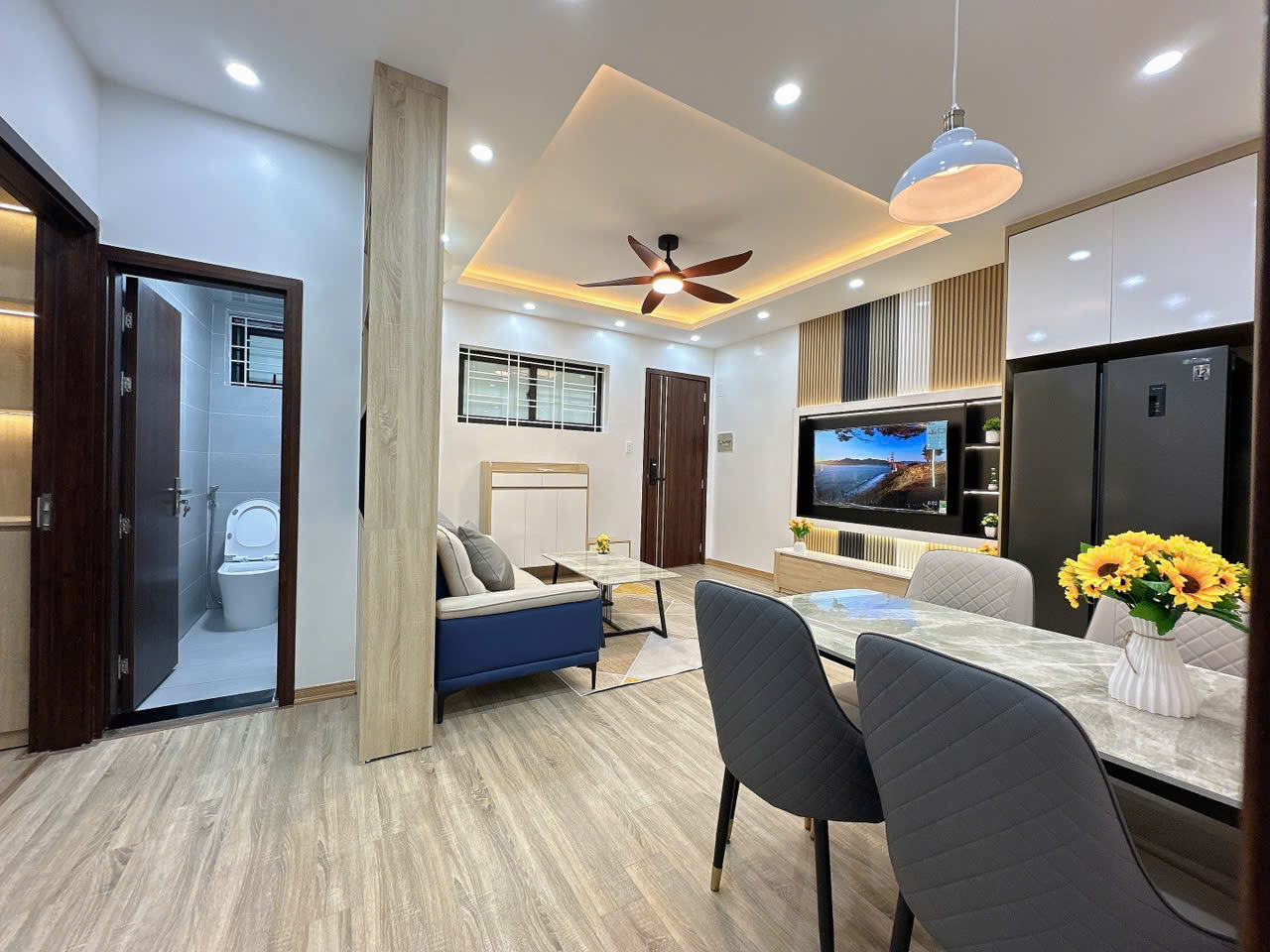 Linh Đàm - Hoàng Mai - căn hộ chung cư sổ đỏ 76m2 - 3 ngủ View thoáng - tòa nhà mới - Full nội thấy - Ảnh chính