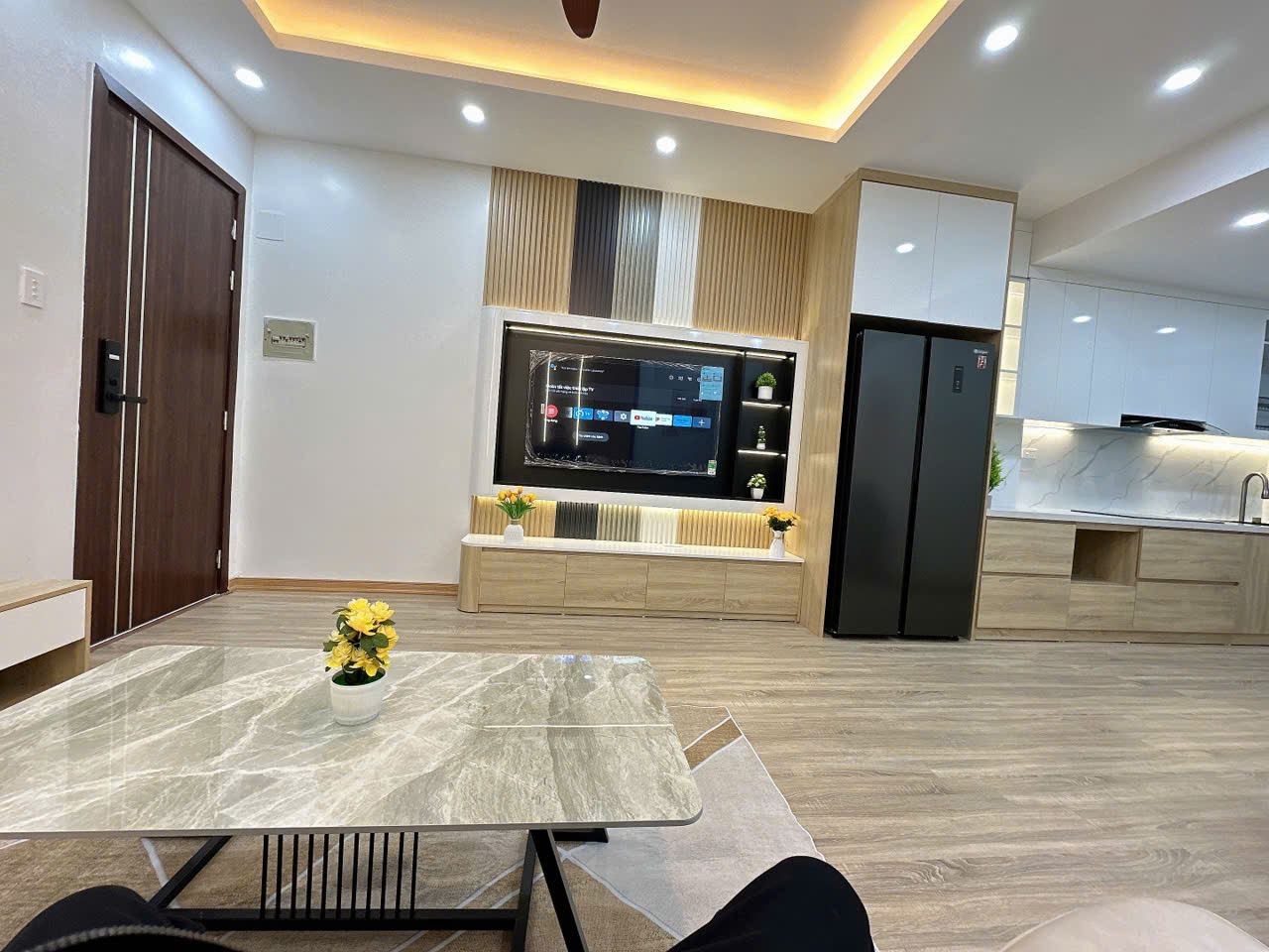 Linh Đàm - Hoàng Mai - căn hộ chung cư sổ đỏ 76m2 - 3 ngủ View thoáng - tòa nhà mới - Full nội thấy - Ảnh 1