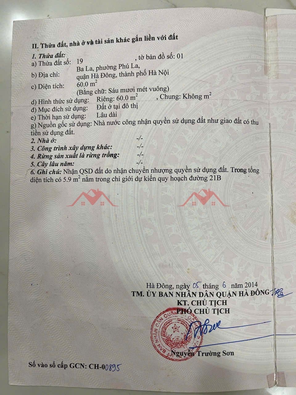 CHÍNH CHỦ BÁN CĂN NHÀ 60M TẠI PHÚ LA-HÀ ĐÔNG-HÀ NỘI - Ảnh 2