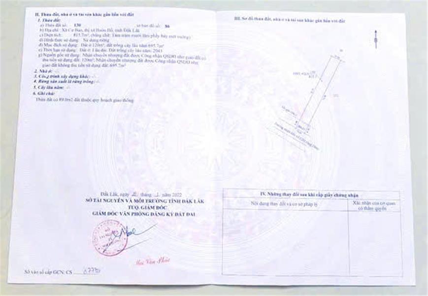 ĐẤT ĐẸP – GIÁ TỐT – CHÍNH CHỦ CẦN BÁN NHANH LÔ ĐẤT tại  Thị xã Buôn Hồ - Tỉnh Đắk Lắk - Ảnh chính