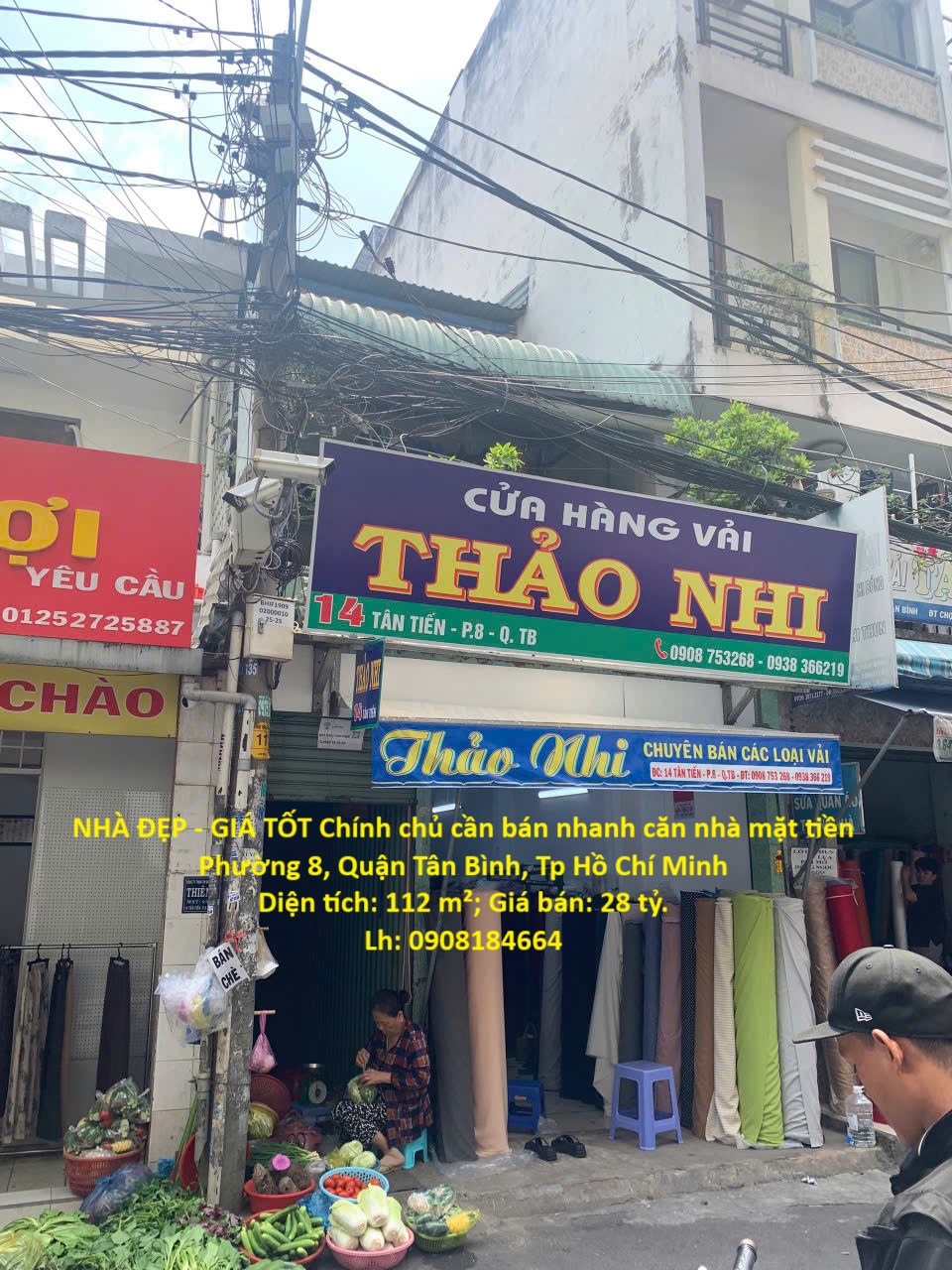 NHÀ ĐẸP - GIÁ TỐT Chính chủ cần bán nhanh căn nhà mặt tiền chợ Vải Tân Bình, TP HCM - Ảnh chính