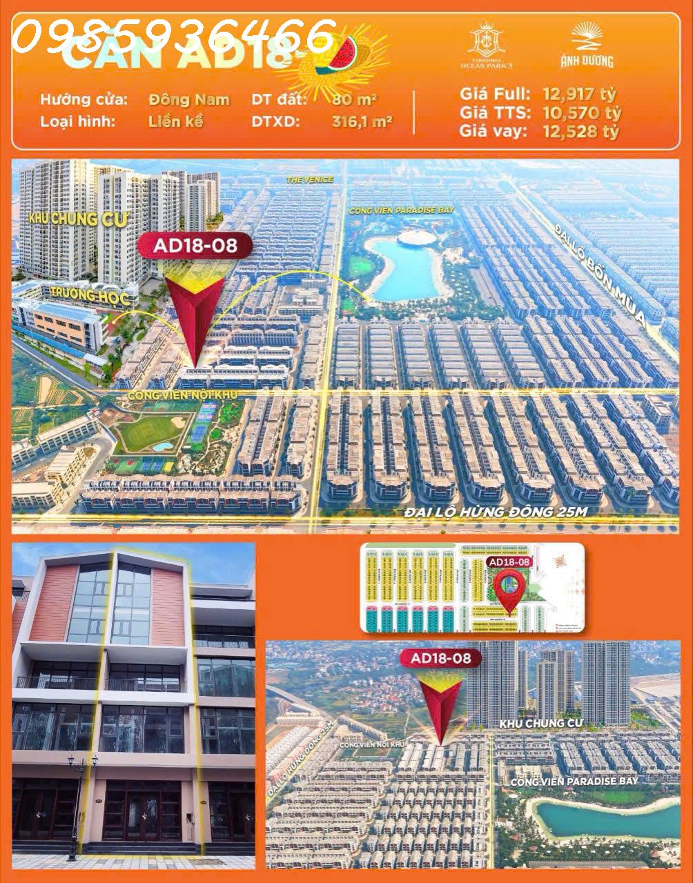 SIÊU PHẨM LIỀN KỀ SIÊU HOT TẠI PHÂN KHU ÁNH DƯƠNG,...TẠI ĐÔ THỊ VINHOME OCEAN PARK 2,3 - Ảnh chính