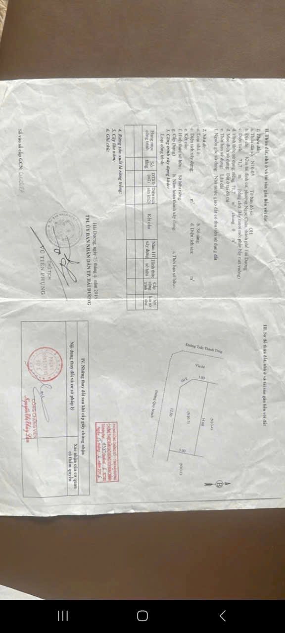 Bán lô góc 2 mặt đường Trần Thánh Tông, ph Ngọc Châu, TP HD, 144.7m2, KD buôn bán tốt - Ảnh 2