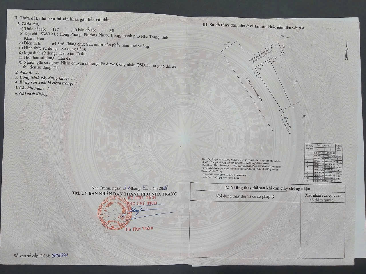 Căn góc dãy nhà trọ 3 phòng, Phường Phước Long TP Nha Trang, đường nhựa 12m, giá chỉ 2,3 tỷ. Không - Ảnh 1