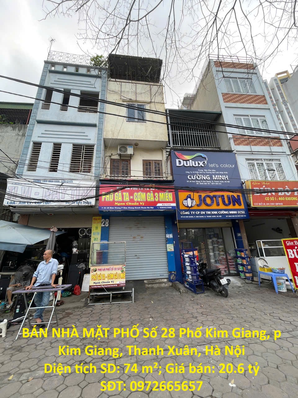 BÁN NHÀ MẶT PHỐ PHƯỜNG KIM GIANG, Q Thanh Xuân - KINH DOANH CỰC ĐỈNH - VỈA HÈ 10M - Ảnh chính