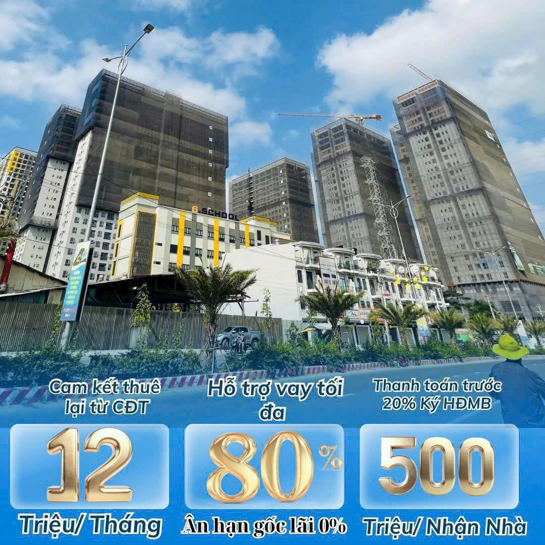 Bán CH 2PN, 2WC, 60m2 tại Bcons City, Dĩ An, Bình Dương, giá TT 500 triệu - Ảnh 1