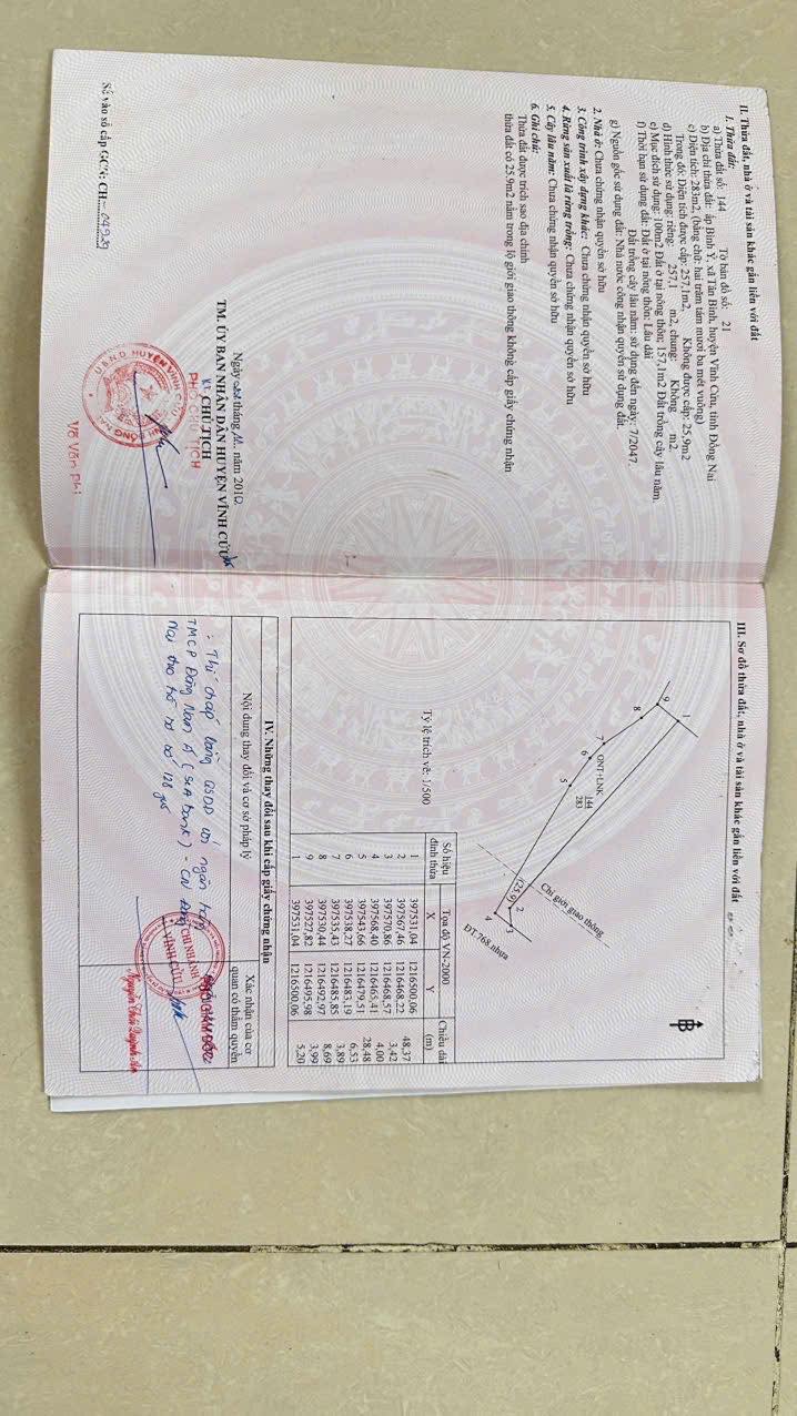BÁN NHÀ MẶT TIỀN ĐƯỜNG 768, XÃ TÂN BÌNH, VĨNH CỬU, ĐỒNG NAI – LIÊN HỆ: 0921.999.951 - Ảnh 3